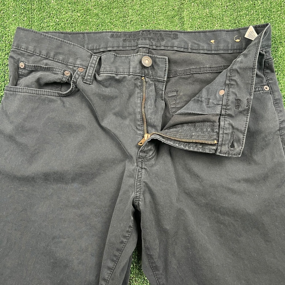 American Eagle Men's Navy Blue Slim Fit Pants 36x30 Cotton Stretch Casual Chinos